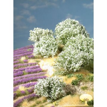 Silhouette Rhododendron - Weiß - 0 (< ca. 8cm) - H0 / TT (253-01)