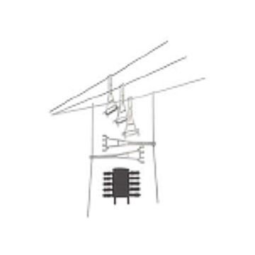 Sommerfeldt B Hängestütze m. Seitenh. + Isolator (5 St. im Beu - H0 / 1:87 (507)