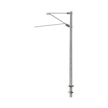 Sommerfeldt Beton-Streckenmast, Aluminium - 5x - H0 / 1:87 (120)