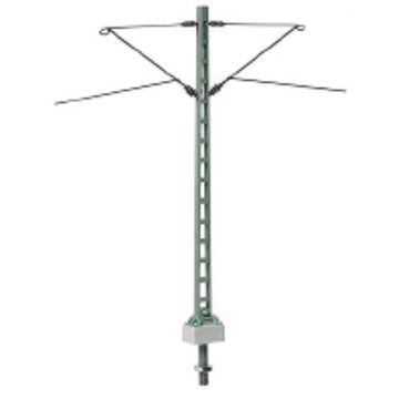 Sommerfeldt Gitter-Mittelmast mit 2 Auslegern, lackiert - H0 / 1:87 (186)
