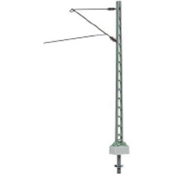 Sommerfeldt Gitter-Streckenmast mit Ausleger, lackiert - 1x - H0 / 1:87 (185-1)