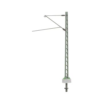 Sommerfeldt Gitter-Streckenmast mit Ausleger, lackiert - 5x - H0 / 1:87 (185)
