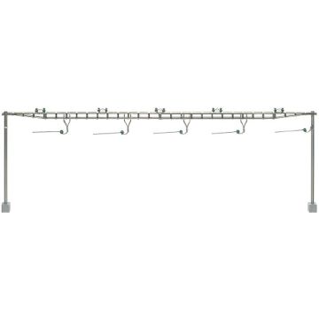 Sommerfeldt Quertragwerk komplett mit 2 Masten, Bausatz - H0 / 1:87 (370)