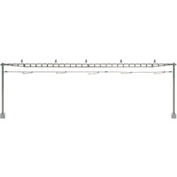 Sommerfeldt Quertragwerk komplett mit 2 Masten, Bausatz - H0 / 1:87 (371)