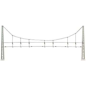 Sommerfeldt Quertragwerk komplett mit Masten 360 mm Bausatz - H0 / 1:87 (131)