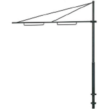 Sommerfeldt Straßenbahnmast m.Doppelausleger - 1x - H0 / 1:87 (109-1)