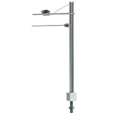 Sommerfeldt Streckenmast aus Neusilber - H0 / 1:87 (380)