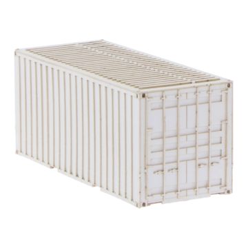 Unique Laser-Cut Bausätze - 20ft Container - Neutralen hellen - L: 70mm x B: 28mm x H: 30mm - H0 / 1:87 (10-0004-04A)