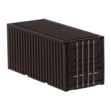 Unique Laser-Cut Bausätze - 20ft Container - braun - L: 70mm x B: 28mm x H: 30mm - H0 / 1:87 (10-0004-04D)