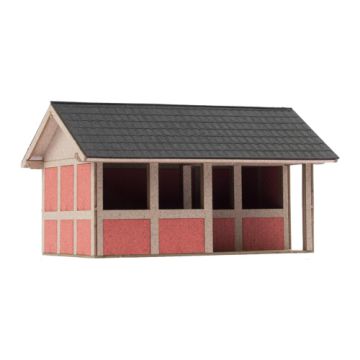 Unique Laser-Cut Bausätze - Bushaltestelle "Veldhausen" - L: 81mm x B: 54m x H: 54mm  - H0 / 1:87 (01-04-002)