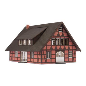 Unique Laser-Cut Bausätze - Fachwerkhaus "Maria" - L: 167mm x B: 120mm x H: 162m - H0 / 1:87 (01-03-001)
