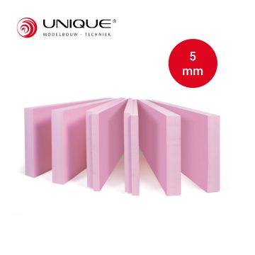 Unique Styrofoam Rosa, beschnitten - ca. 600 x 300 x 5 mm (30-9001-05)