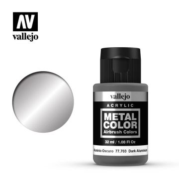 Vallejo Metal Color - Dark Aluminium - 32 ml / 1.08 fl oz (77.703)