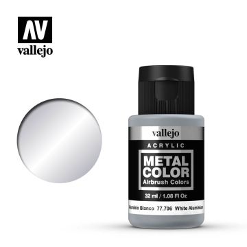 Vallejo Metal Color - White Aluminium - 32 ml / 1.08 fl oz (77.706)