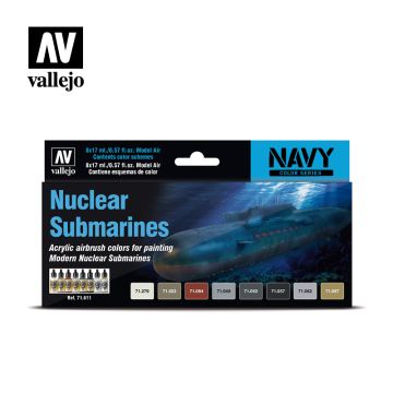 Vallejo Model Air Sets - Nuclear Submarines (8) - 17 ml. (71.611)