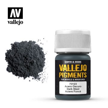 Vallejo Pigments - Dunkler Stahl - 30 ml (73.123)