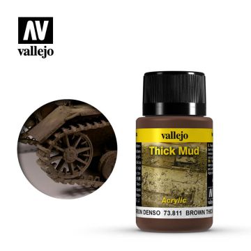 Vallejo Weathering Effects - Brown Thick Mud - 40 ml (73.811)