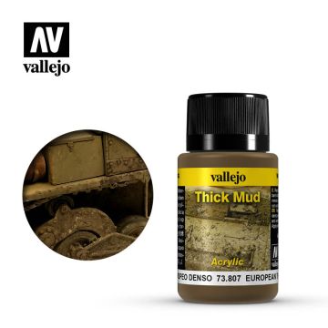 Vallejo Weathering Effects - European Thick Mud - 40 ml (73.807)