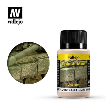 Vallejo Weathering Effects - Light Brown Splash Mud - 40 ml (73.804)
