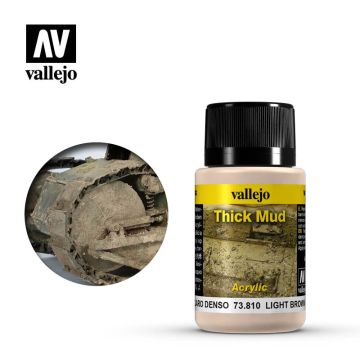 Vallejo Weathering Effects - Light Brown Thick Mud - 40 ml (73.810)