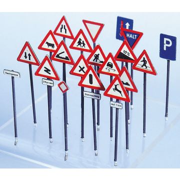 Weinert Modellbau Hinweis- und Warnschilder - H0 / 1:87 (3376)